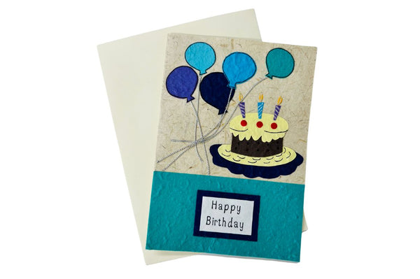 Cake with Balloons Blue (553)