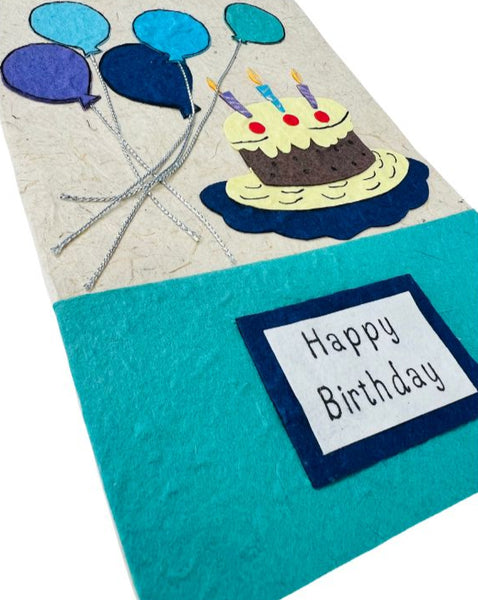 Cake with Balloons Blue (553)