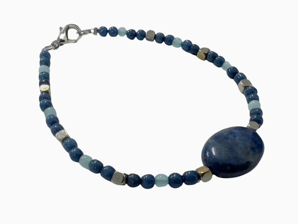 Tamar Bracelet (Dark Blue with Dark Blue Stone)