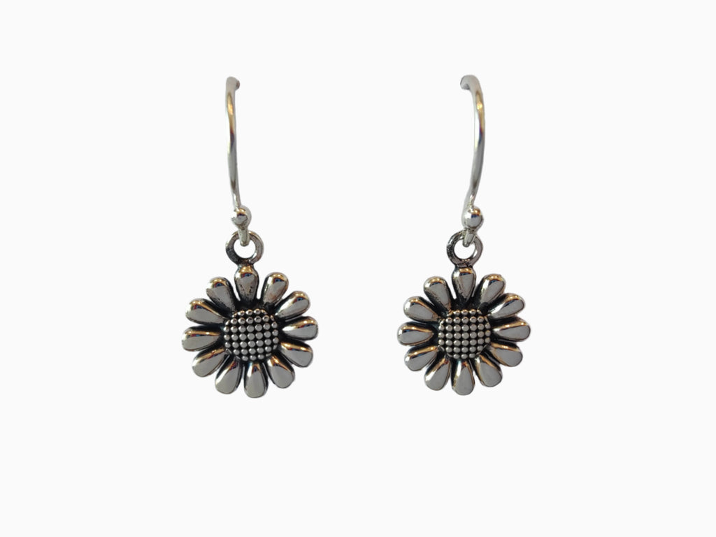 Flower Earrings - 925 Sterling Silver