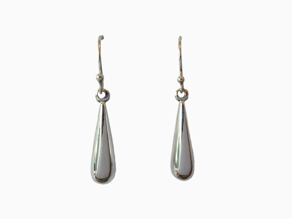 Long Oval Earrings - 925 Sterling Silver