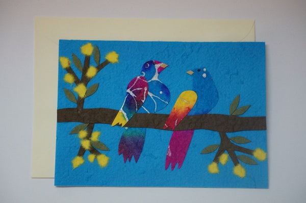 Two Colorful Birds Envelope