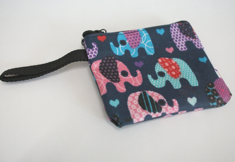 Coin Purse 'Elephant' (available in Blue or Turquoise)