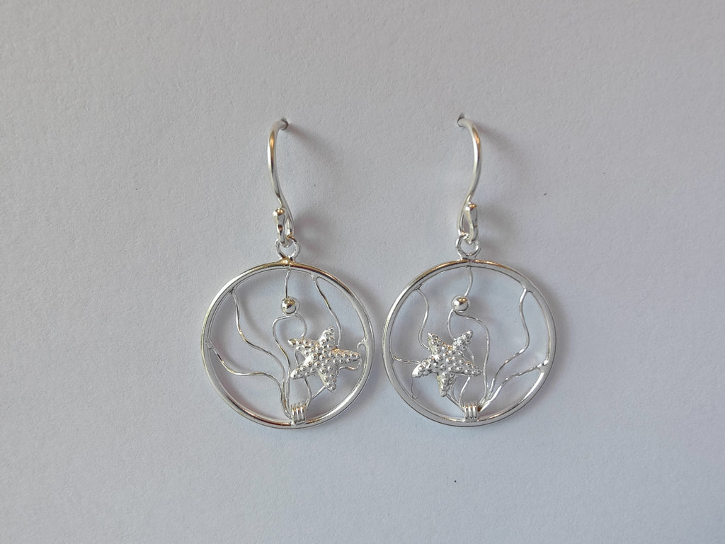 Sea Star Earrings - 925 Sterling Silver