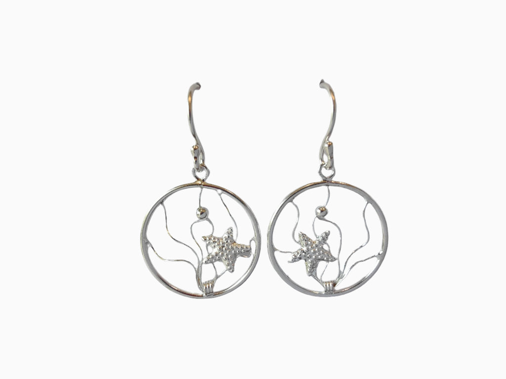 Sea Star Earrings - 925 Sterling Silver