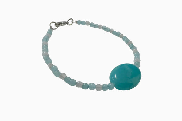 Tamar Bracelet (Light Blue Mixed Colors with Light Blue Stone)