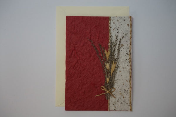 Red Wheat and Two Cords Envelope