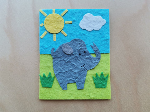 Mini Card: Elephant in the Sun (917)
