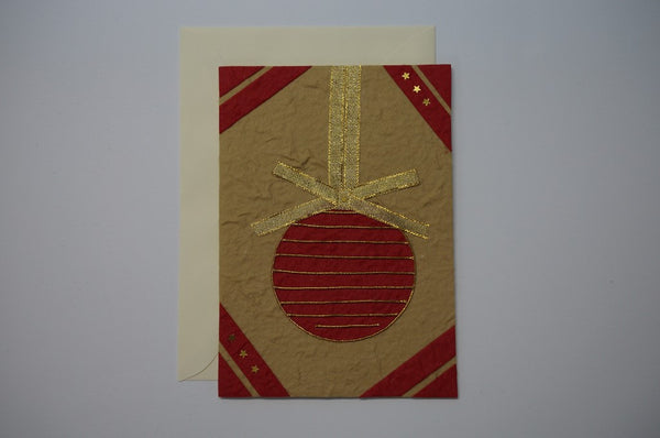 Ball with Golden Bow Envelope