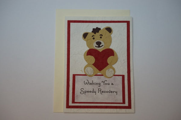 Speedy Recovery Teddy Bear Envelope