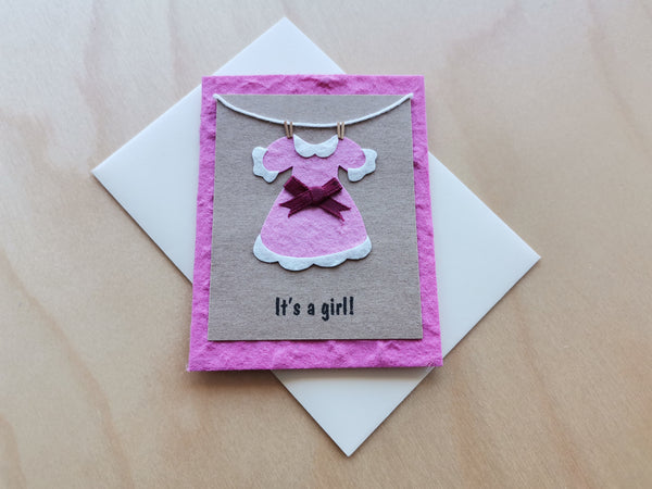 Mini Card: Clothesline Baby Girl (921)